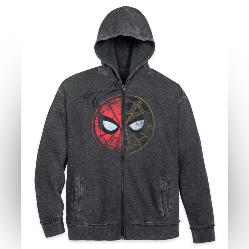 NWOT DISNEY MARVEL - ADULT Zip Hoodie - Spider-Man: No Way Home - Official Merch